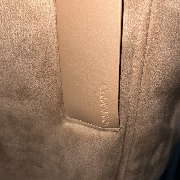 Calvin Klein Faux Shearling Coat, Camel, Size: L, *NWT* - Picture 8 of 12